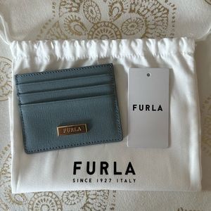 Furla | Blue Card Holder New With Tags Dustbag